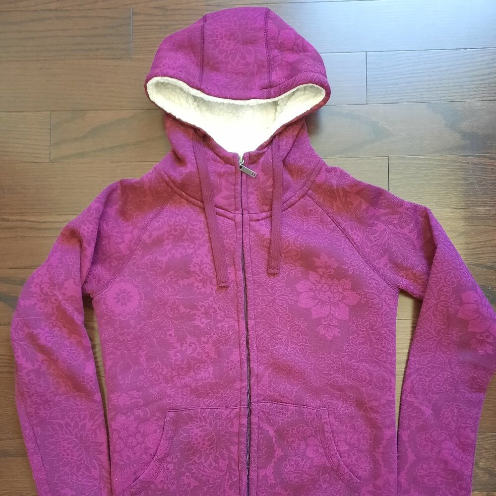 Streetwear Society Burgandy Floral Hoodie